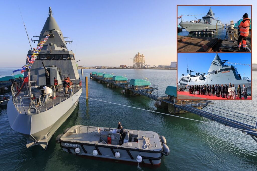 New Angolan Navy corvette NRA Ekuikui II was launched at the CMN shipyard in Cherbourg.