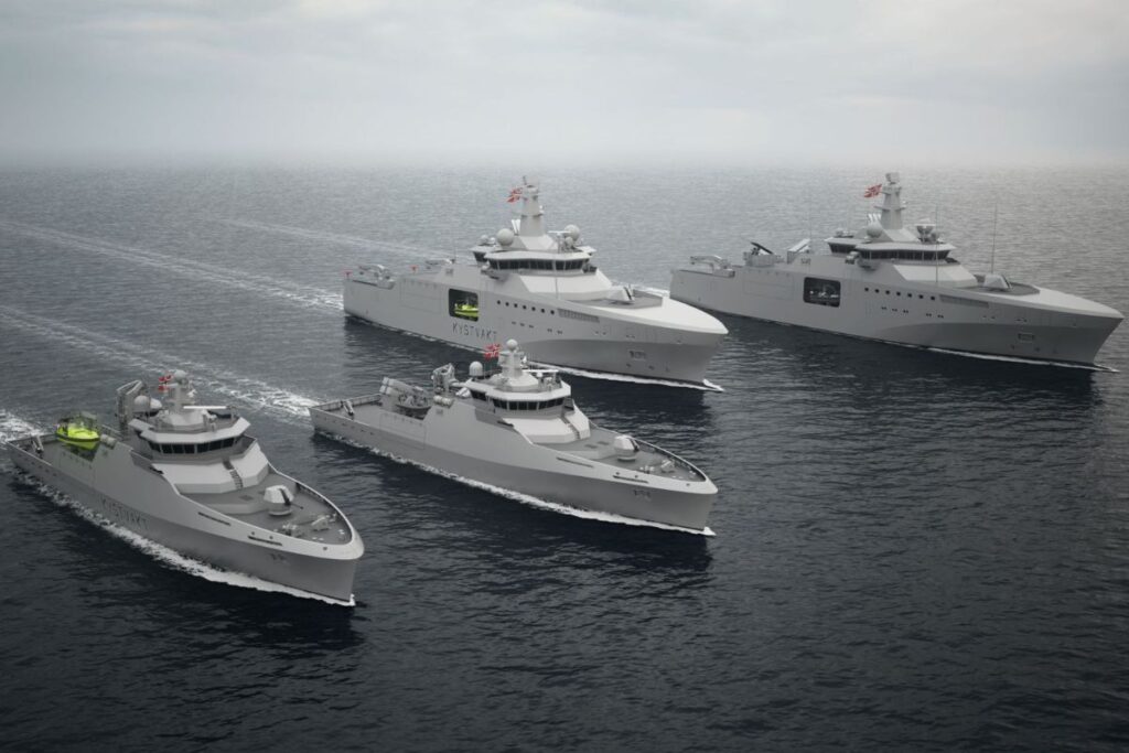 An artist’s impression of how the new Norwegian Navy standardised vessels could look.