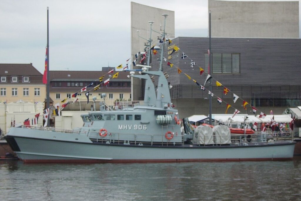 The 900-class Danish Home Guard boats such as this one pictured in Germany in 2008 are a development of the 800-class and 850 class ships set to be replaced by the new vessels.
