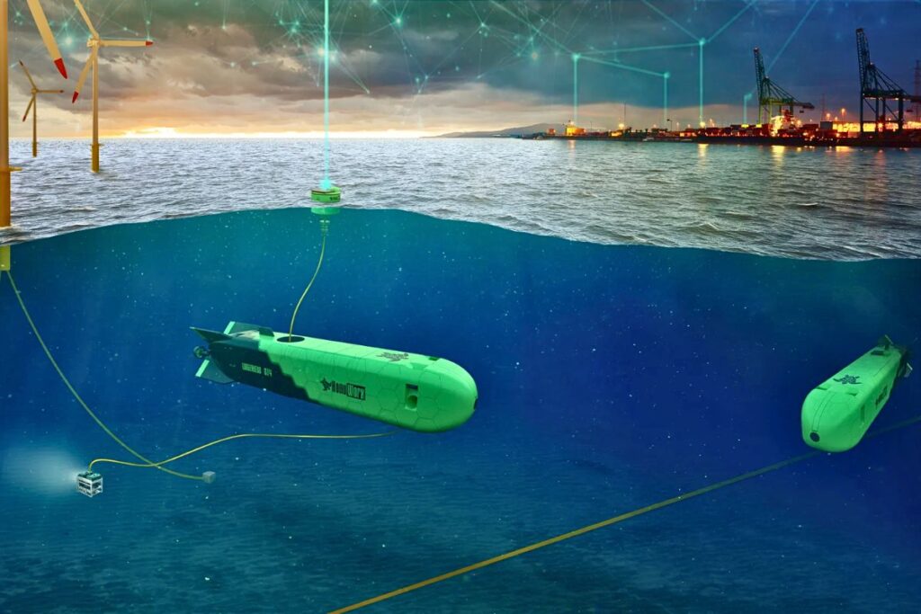 The firm’s Loggerhead system deploys an ROV from an AUV to conduct deep-water inspections and maintenance tasks.