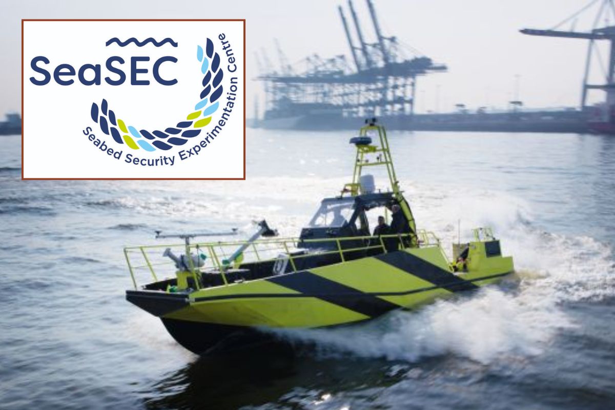 Anschütz’ Autonomics system will provide autonomous navigation and mission control on an AMC12 uncrewed surface vessel for the offshore platform protection task at this year’s DATA2SEA SeaSEC Challenge Weeks.