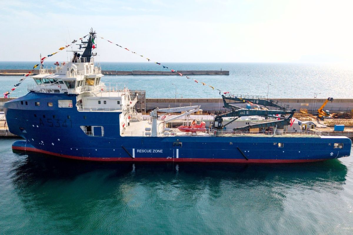 The new OSV Tritone built by Fincantieri will be used for CUI protection and research.