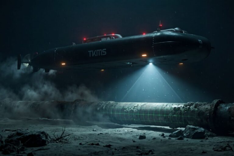 An artist’s impression of the 25-metre Modifiable Underwater Mothership demonstrator, which is scheduled for its first tests later this year.