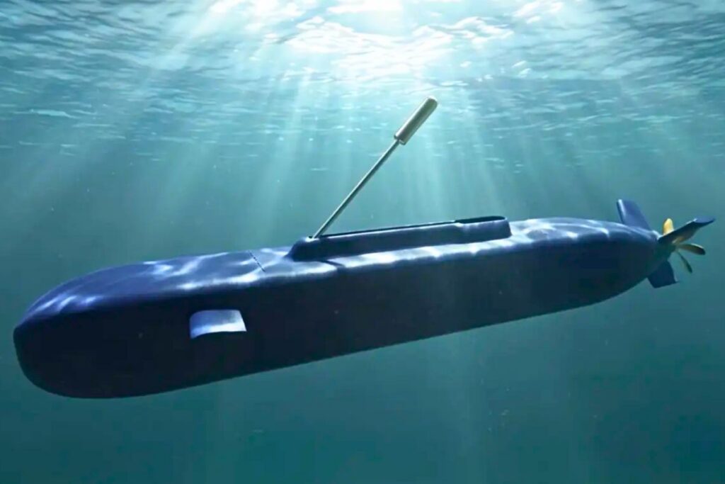 Tengiz, the new XLUUV launched by STM, is capable of launching torpedoes. Image: STM
