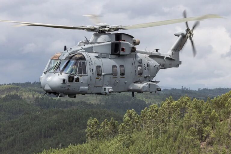 Three people have died after a Royal Navy helicopter crashed in Devon; the type of aircraft has not been named, but media reports suggest it was a Merlin AW101 similar to the one pictured here. Image: Ministry of Defence © Crown copyright