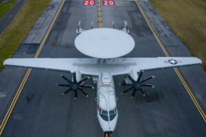The U.S. Navy will be acquiring three new E-2D Advanced Hawkeye Block II aircraft.