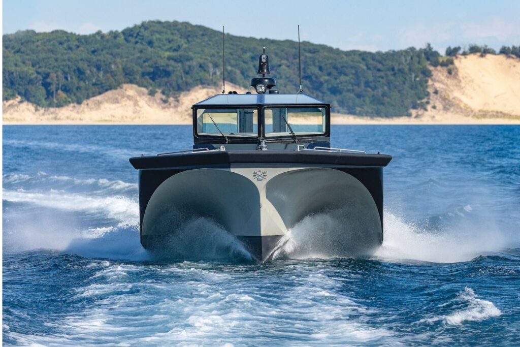 The MRLN remote-pilot autonomy system has been integrated onto Ghostworks platforms including its 40-foot vessel Minerva.