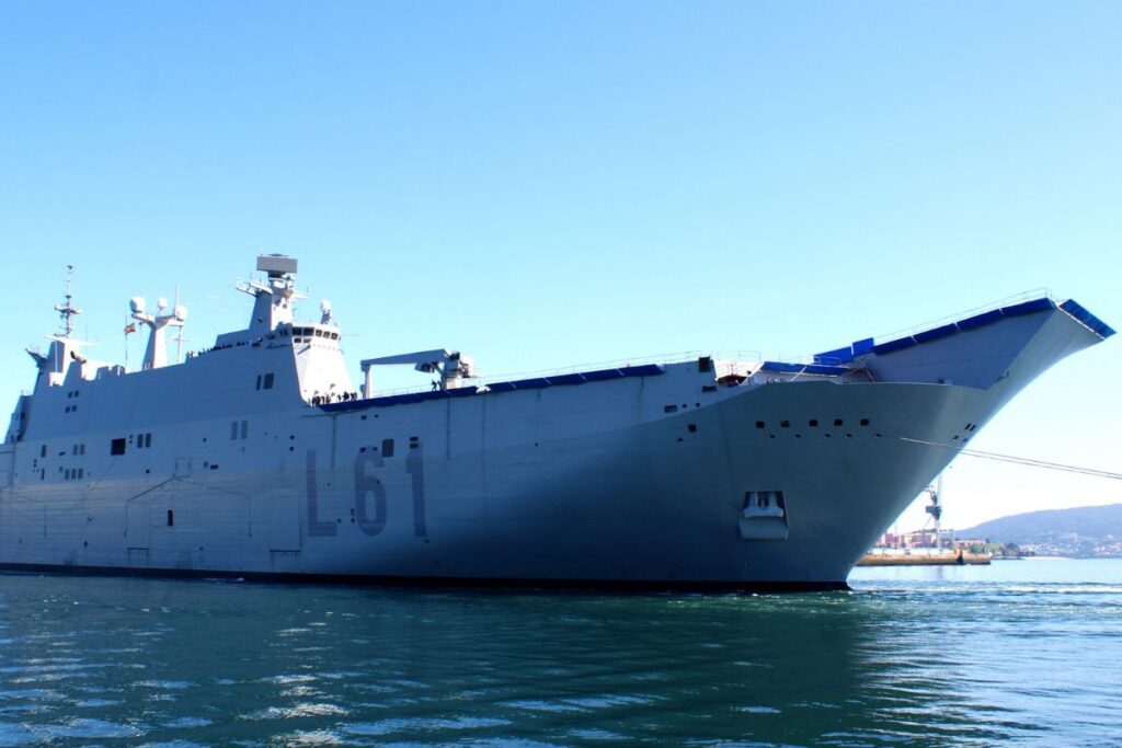Indra hopes its new missile defence system will be deployed on ships such as aircraft carrier-landing helicopter dock (LHD) and Spanish Navy flagship Juan Carlos I.