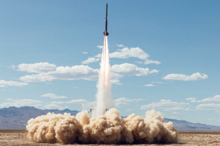 A test-launch of the Blackbeard hypersonic missile being developed for the U.S. Navy.