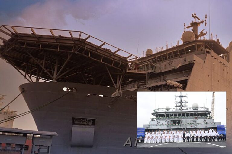 A second submarine rescue ship INS Nipun (inset) has been handed over to the Indian Navy; she has been built to the same design as first-in-class INS Nistar (inset).