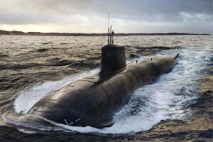 An artist’s impression of a possible design for the future SSN-AUKUS submarines.