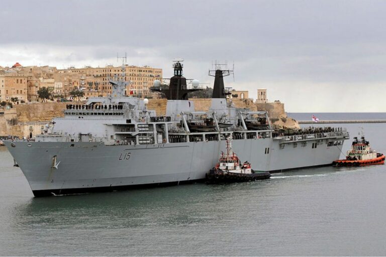 Brazil-bound — The sale of HMS Bulwark, pictured here visiting Malta in 2009, to Brazil has been confirmed.