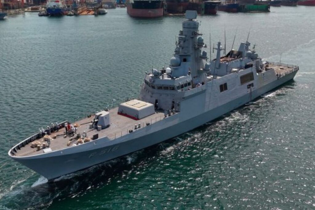 I-class frigate TCG Izmir setting sail from Istanbul’s Anadolu Shipyard in mid-August to begin her sea trials.