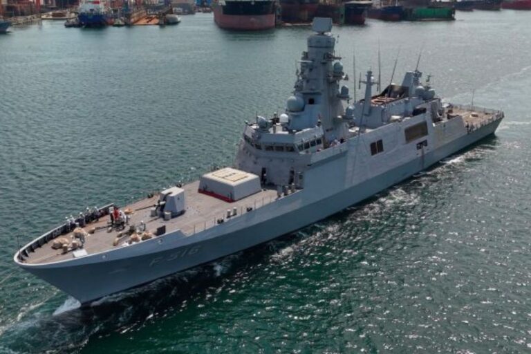 I-class frigate TCG Izmir setting sail from Istanbul’s Anadolu Shipyard in mid-August to begin her sea trials.