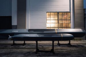 Anduril’s C-500M and C-100M Copperhead AUVs, torpedo-style platforms designed for high-speed undersea strike missions.