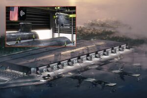 CGI renderings of how the new Arsenal-2 facility could look inside and out when completed.