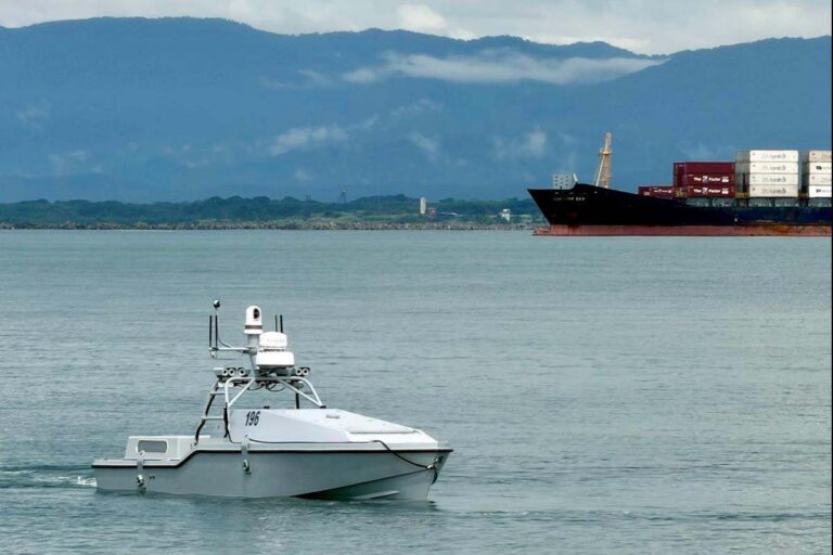 A Corsair USV carrying out patrols in Panamanian waters last week.